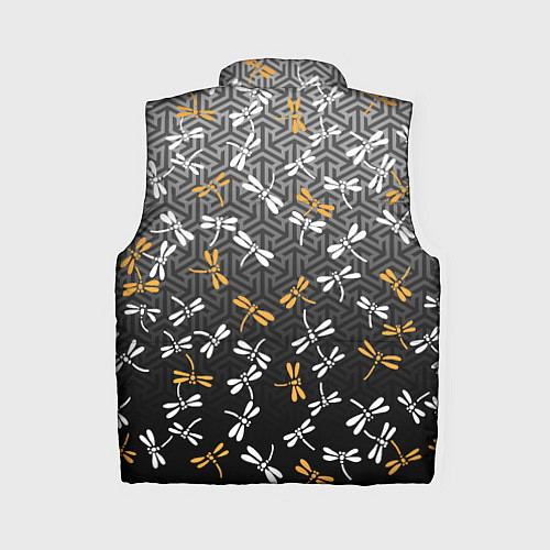 Женский жилет Стрекозы поверх графики / 3D-Красный – фото 2