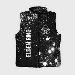 Женский жилет Elden Ring glitch на темном фоне вертикально, цвет: 3D-черный
