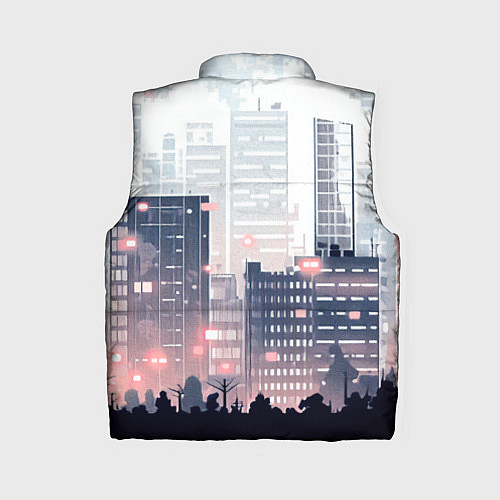 Женский жилет Безмятежный город / 3D-Светло-серый – фото 2