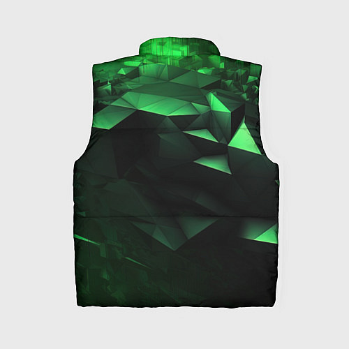 Женский жилет Видение зеленого в абстракции / 3D-Красный – фото 2