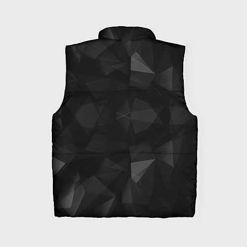 Женский жилет Красный дракон на полигональном черном фоне / 3D-Красный – фото 2