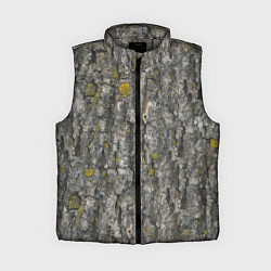 Женский жилет Узор коры дерева, цвет: 3D-светло-серый