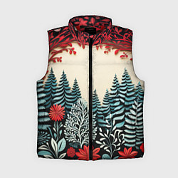 Женский жилет Зимнее кружево