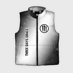 Женский жилет Three Days Grace glitch на светлом фоне вертикальн, цвет: 3D-черный
