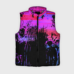 Женский жилет Розово синий сочный гранж