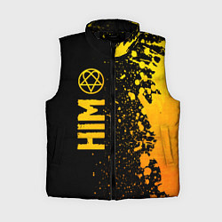 Женский жилет HIM - gold gradient по-вертикали, цвет: 3D-черный