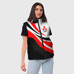 Женский жилет Evo racer mitsubishi - uniform, цвет: 3D-светло-серый — фото 2