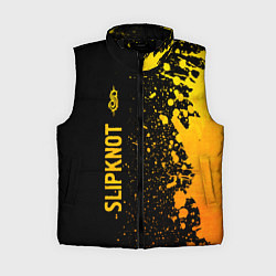 Женский жилет Slipknot - gold gradient по-вертикали, цвет: 3D-черный