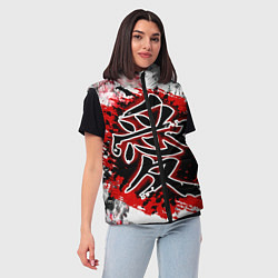 Женский жилет Иероглиф любовь, цвет: 3D-красный — фото 2