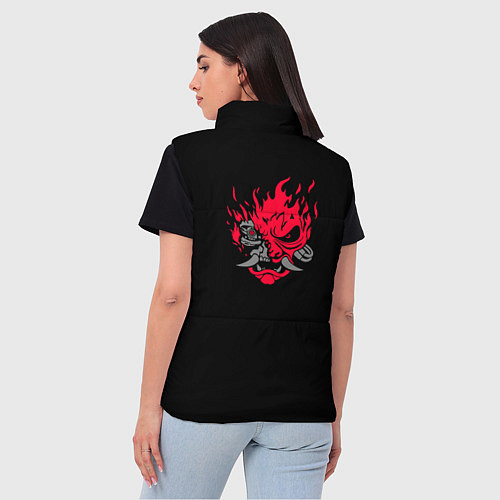 Женский жилет Самурай - Киберпанк 2077 / 3D-Светло-серый – фото 4