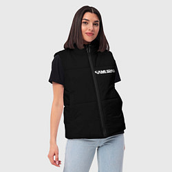 Женский жилет Самурай - Киберпанк 2077, цвет: 3D-светло-серый — фото 2