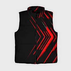 Женский жилет Красные стрелки, цвет: 3D-черный