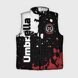 Женский жилет Umbrella Security на спортивном красно бело чёрном