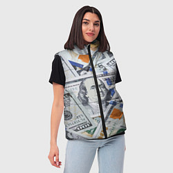 Женский жилет Сто зеленых, цвет: 3D-черный — фото 2