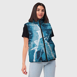 Женский жилет Холодная эстетика, цвет: 3D-светло-серый — фото 2