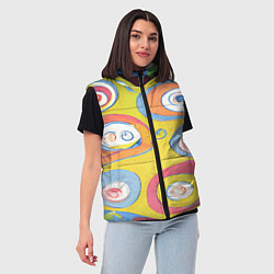 Женский жилет Хиппи арт, цвет: 3D-красный — фото 2