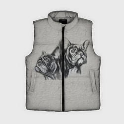 Женский жилет Французские бульдоги пара