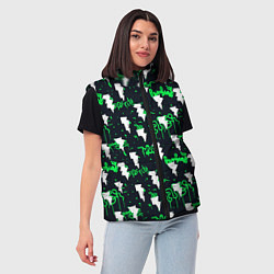 Женский жилет Узорчатые каракули, цвет: 3D-светло-серый — фото 2