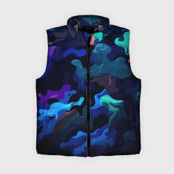 Женский жилет Камуфляж из разноцветных красок