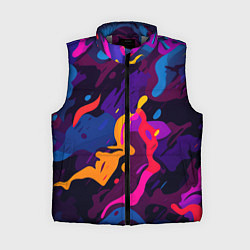Женский жилет Камуфляж из разноцветных красок