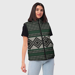 Женский жилет Свитер Вовы Адидаса, цвет: 3D-светло-серый — фото 2