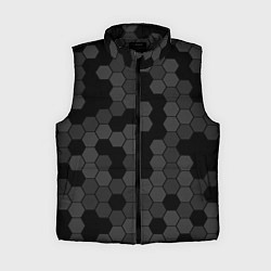 Женский жилет Камуфляж гексагон черный