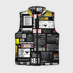 Женский жилет Инженерные шильдики, цвет: 3D-светло-серый