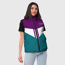 Женский жилет FIRM темная сирень и бирюза, цвет: 3D-черный — фото 2
