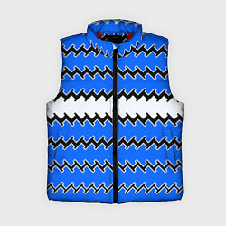 Женский жилет Синие и белые полосы