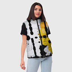 Женский жилет Цветная абстракция - минимализм, цвет: 3D-красный — фото 2