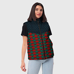 Женский жилет Стёжка: драконья чешуя, цвет: 3D-черный — фото 2