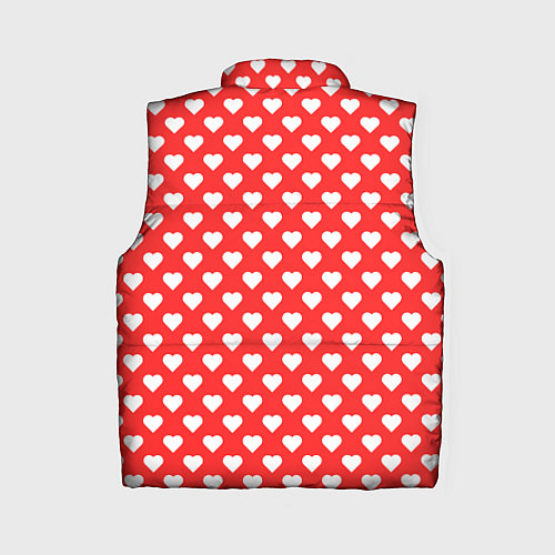 Женский жилет Сердечный фон / 3D-Красный – фото 2