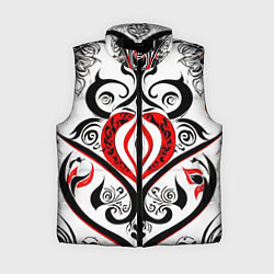 Женский жилет Цветные узоры, цвет: 3D-черный