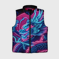 Женский жилет Свирепый японский дракон - ирезуми, цвет: 3D-красный