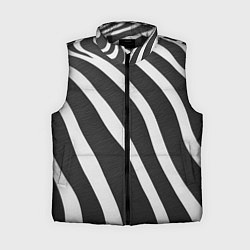 Женский жилет Зебровые линии, цвет: 3D-черный