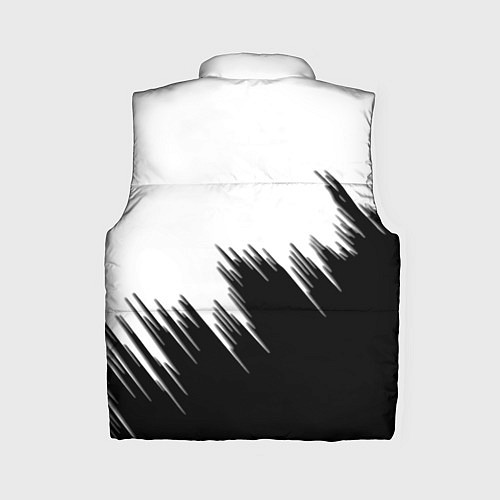 Женский жилет BMW чёрные штрихи текстура / 3D-Красный – фото 2