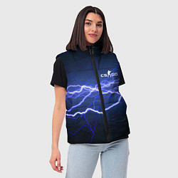 Женский жилет Counter Strike - lightning, цвет: 3D-красный — фото 2