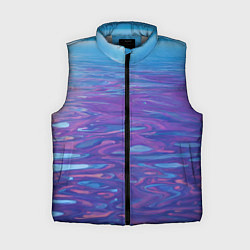 Женский жилет Абстрактная вода живописная, цвет: 3D-светло-серый