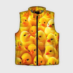 Женский жилет С желтыми цыплятами