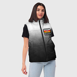Женский жилет 15 регион на спине, цвет: 3D-черный — фото 2