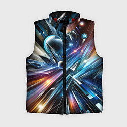 Женский жилет Космос - футуризм, цвет: 3D-красный