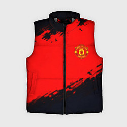 Женский жилет Manchester United colors sport, цвет: 3D-светло-серый