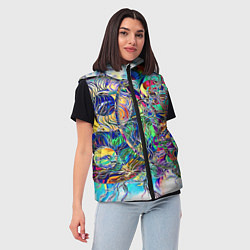 Женский жилет Сплетенные круги Инь Ян, цвет: 3D-черный — фото 2