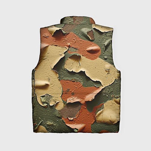 Женский жилет Реалистичный камуфляж из краски / 3D-Красный – фото 2