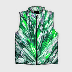 Женский жилет Зелёные драгоценные кристаллы