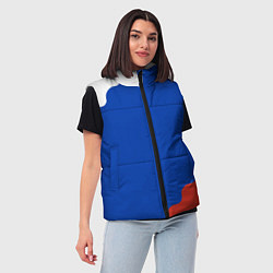 Женский жилет Триколор диагональный волнистый, цвет: 3D-черный — фото 2