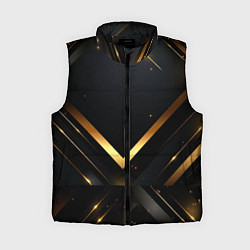 Женский жилет Gold luxury black abstract