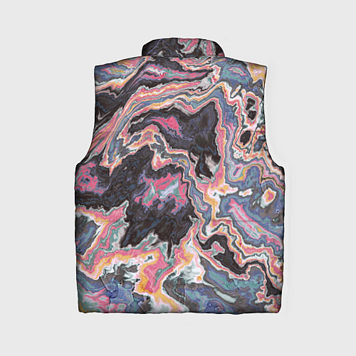 Женский жилет Мраморный узор разноцветный / 3D-Красный – фото 2