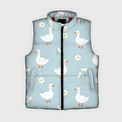 Женский жилет Гусиный узор, цвет: 3D-красный