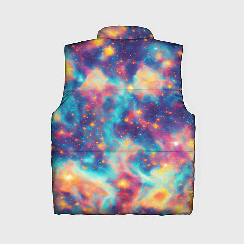 Женский жилет Космические яркие узоры / 3D-Красный – фото 2